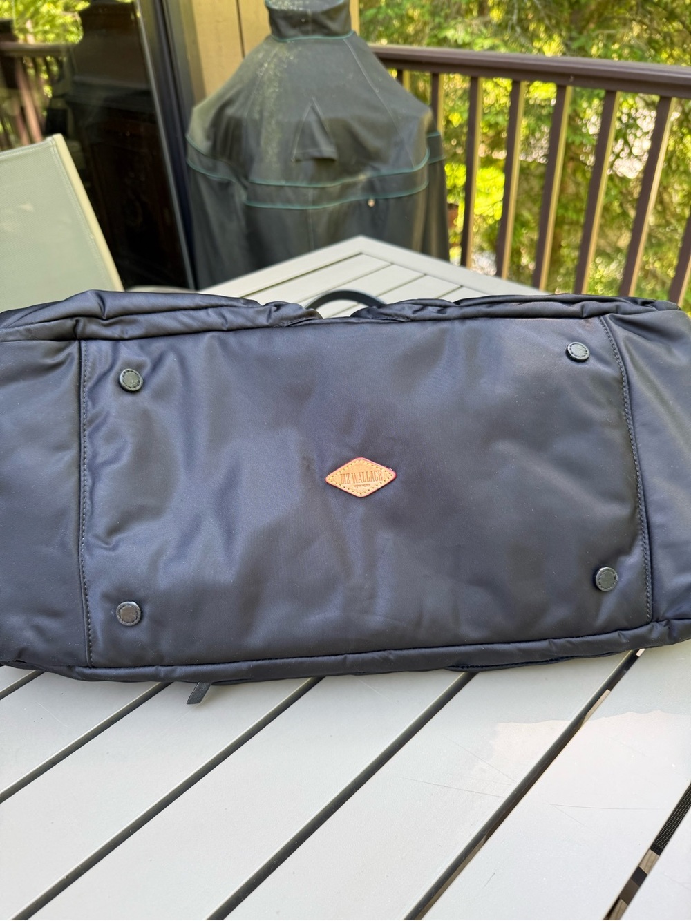 MZ Wallace Black Quilted Duffel with Multiple Front Pockets - Picture 9 of 11